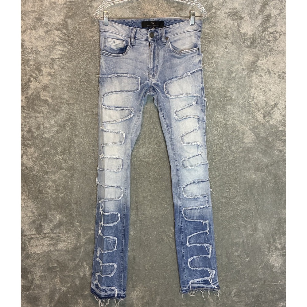 Jordan Craig Legacy Mens Martin Stacked Python Jeans 30 Skinny Trap Streetwear